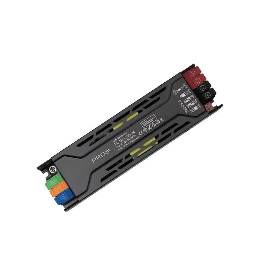 Блок живлення Dimmer\Slow Start 24V, 200W, 8.33А, Series "DS" зі зміною яскравості (25-100%) IP20 PROLUM 252012