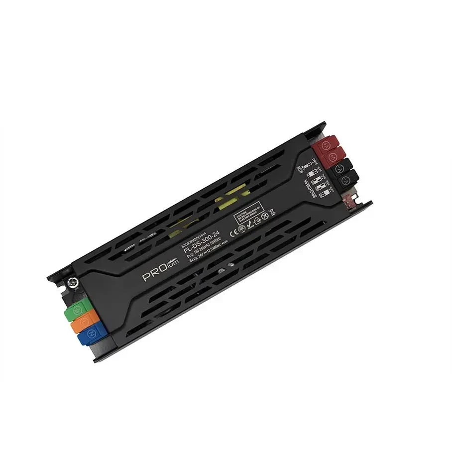 Блок живлення Dimmer\Slow Start 24V,300W, 12.5А, Series "DS" зі зміною яскравості (25-100%) IP20 PROLUM 2520132