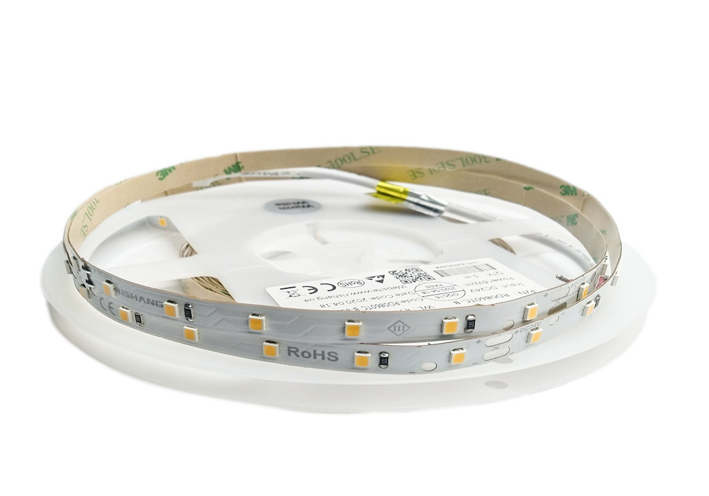 Світлодіодна стрічка 2835-60-IP20-WW-8-24 RD0860TC-B 3000K CRI80 24вольт 6Вт 505лм Рішанг 13260