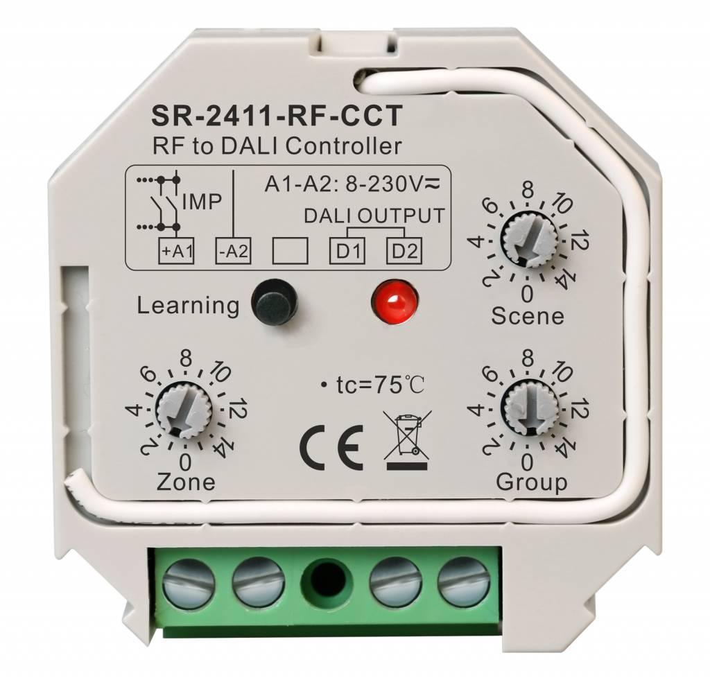 Конвертер-шлюз SR-2411-RF-CCT (RF to DALI) SR-2411-RF-CCT DALI  для шини DALI з функцією ССТ SUNRICHER 12189