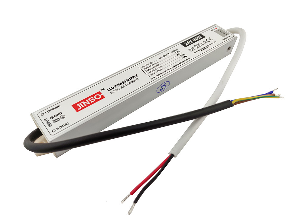 Блок живлення 24 вольт 60вт 2,5а JLV-24060KA-W   герметичний IP67 JINBO 17709о