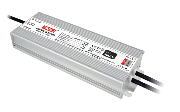 Блок живлення 12 вольт 360 Вт 30а JLV-12360KA-L  герметичний IP67 JINBO 18756о