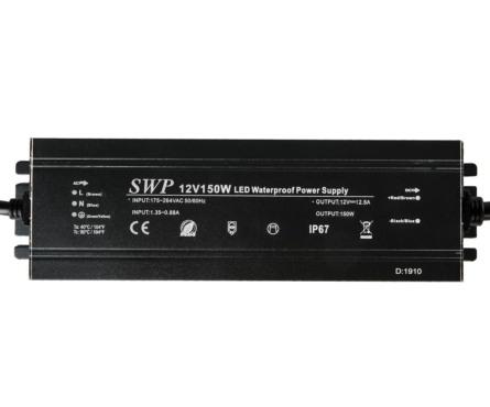 Блок живлення 12 вольт 12,5а 150Вт SWP-F12-150W герметичний IP67 SWPower