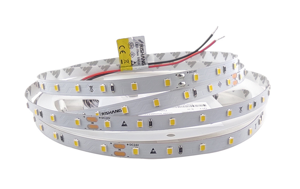 Світлодіодна стрічка 2835-64-IP20-WW-8-24 RV0864TC-A 2700K 24вольт 4.8Вт Рішанг 18721