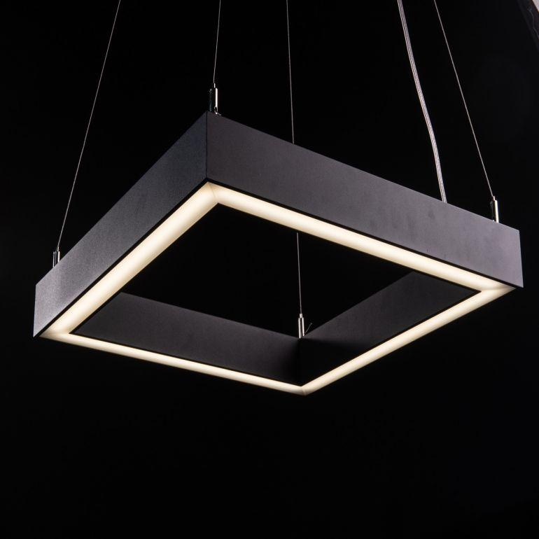 Світлодіодний квадратний LED світильник QUAD-540х540-S підвісний накладний настінний 17668оф