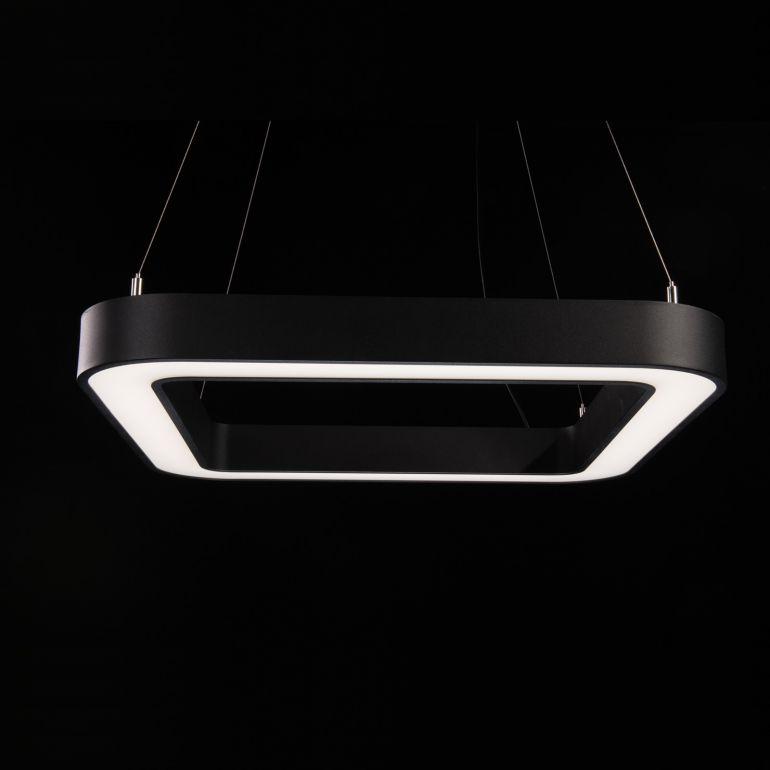 Світлодіодний квадратний LED світильник QUAD-R-800х800-S підвісний накладний настінний 18681о