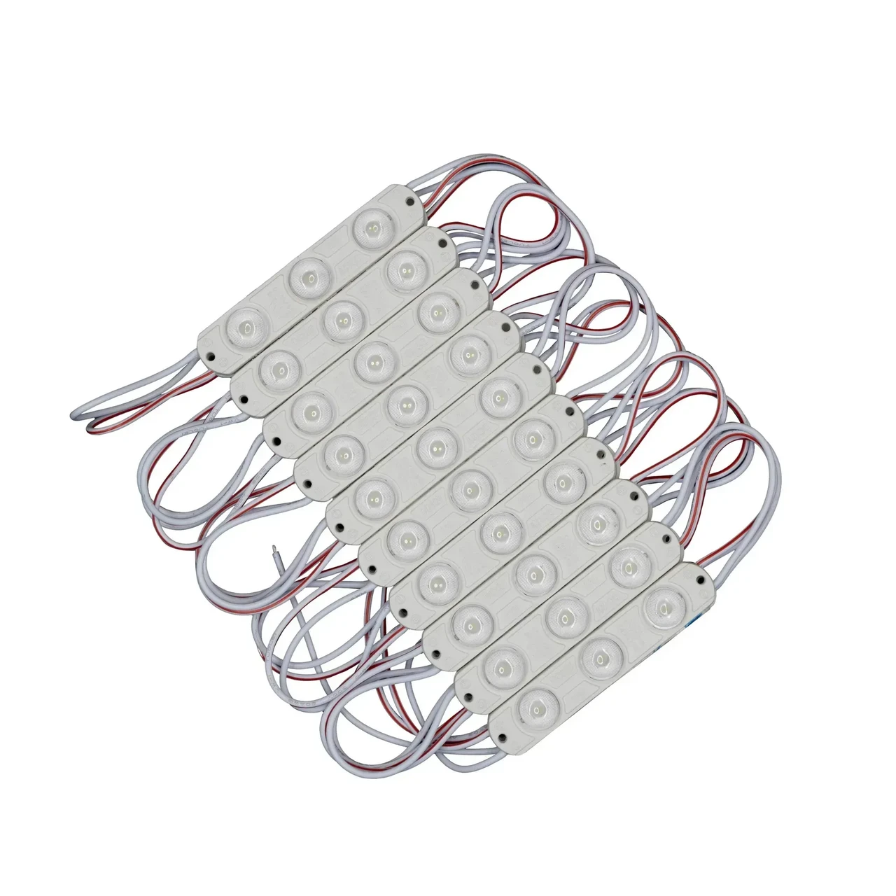Світлодіодний модуль 12вольт 0,72Вт 5500-6000К 3LED SMD2835 з лінзами IP66 Т1 гарантія 3роки Prolum 321008
