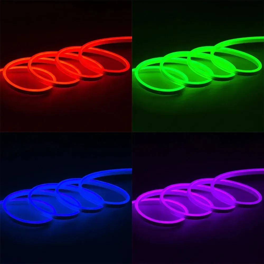 Світлодіодний неон 12вольт RGB 6х12мм IP68 серія "GT" кратність різання 2,5см Prolum 120057