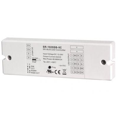 Контролер SR-SB1029-5C (RF+BT SR-BUS) димер RF+BlueTooth 5 каналів 12-36VDC по 4А SUNRICHER 16472