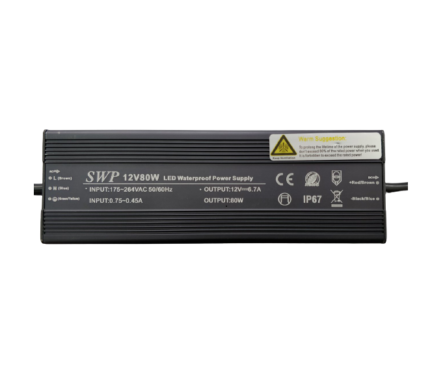[SWP-F12-80W] Блок живлення 12 вольт 80Вт 6,6а SWP-F12-80W герметичний IP67 SWPower