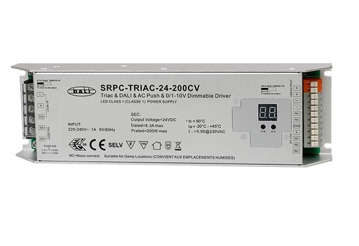 [15150] Диммер SRPC-TRIAC-24-200CV (DALI, PUSH, TRIAC, 0/1-10В) led dimmer 220v SUNRICHER 15150