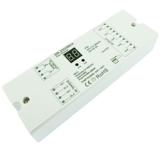 [5448] LED Димер SR-2303BEADALI 12-36 вольт 4 адреса 4 канала по 8.0 А SUNRICHER 5448