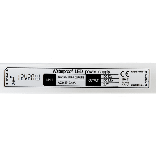 [SWP-F12-20W] Блок живлення 12 вольт 20Вт 1,66а SWP-F12-20W герметичний IP67 SWPower