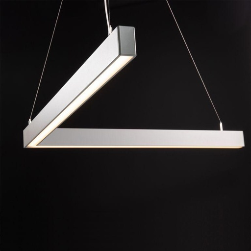 [18652о] Кутоподібний LED світильник ANGLE-510x510-S підвісний накладний довжина грані 510 мм 18652о