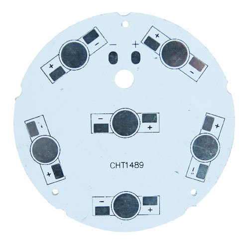 [4143с] Друкована плата KEY-73x6 MPCB d=60mm для світлодіодів емітер 4143с
