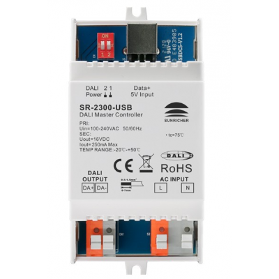[19741] Контролер SR-2300-USB (DALI DT8 Master) на DIN рейку 19741