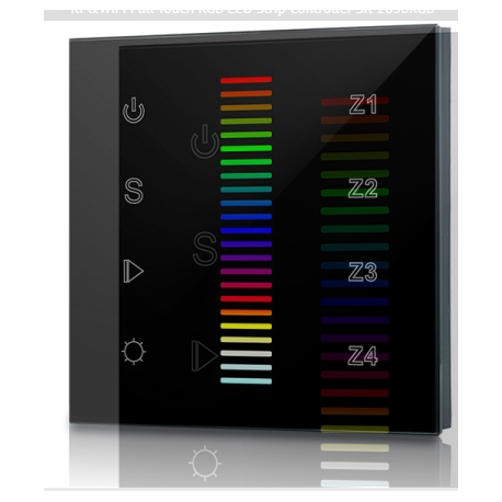 [13717] Панель SR-2830RGB-AC (B) /4 зони, чорний корпус/  для контролерів SR-1009хх. SUNRICHER  13717